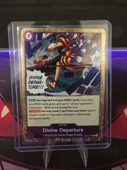 Divine Departure OP13-076 One Piece TCG Carrying on His Will R NM - Image 3