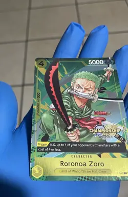 One Piece Roronoa Zoro P-042 2024 Championship Event Pack Promo Card - Image 2