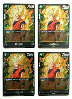 Son Goku FP-008 Release Event 4 Card Foil Promo Playset - Image 1
