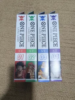 One Piece Card Game TCG: Starter Deck ST-01, ST-02, ST-03, ST-04 All Sealed Lot - Image 1