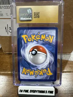 CGC 10 PRISTINE Mega Gengar Ex 056/094 HOLO RARE Phantasmal Flames Pokemon Card - Image 2