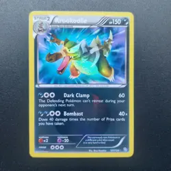 Pokemon TCG Karte - Krookodile 127/124 Dragons Exalted Holo Shiny Secret Rare - Image 1