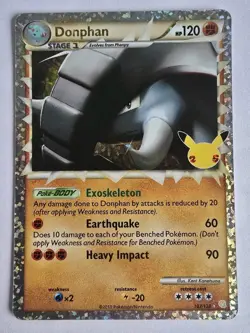 Pokemon TCG Donphan Prime Celebrations Classic Collection Holo Card 107/123 - NM - Image 1