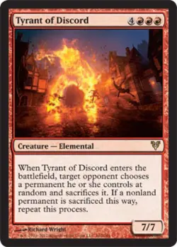 Tyrant of Discord - Light Play MTG Avacyn Restored - Image 1