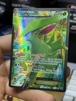 Virizion EX 96/101 Plasma Blast 2013 Full Art Holo Rare Pokemon Card TCG - Image 4