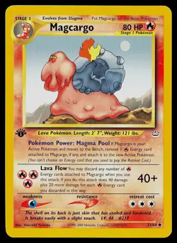 Pokemon Card - Magcargo 1st Edition Neo Revelation 33/64 Uncommon - Image 1