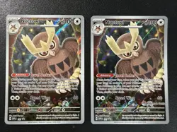 Pokemon Center Noctowl Logo Exclusive #141 Noctowl ETB Promo Pokemon TCG Card NM - Image 1
