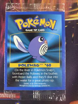 Pokemon: Sealed Game Tip Card] [Kellogg's Canada Cereal Promo (1999) 3 Per Pack - Image 1