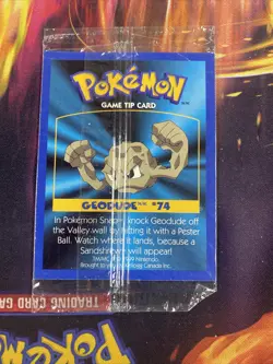 Pokemon: Sealed Game Tip Card] [Kellogg's Canada Cereal Promo (1999) 3 Per Pack - Image 2