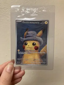 PIKACHU VAN GOGH WITH GREY FELT HAT SVP EN 085 PROMO POKEMON CARD-SEALED - Image 2