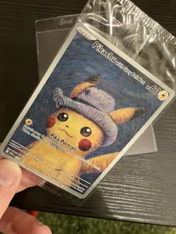 PIKACHU VAN GOGH WITH GREY FELT HAT SVP EN 085 PROMO POKEMON CARD-SEALED - Image 5