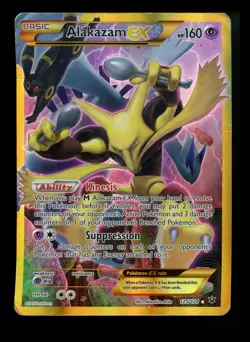 Alakazam EX 125/124 XY Fates Collide 2016 Full Art Secret Pokemon Card TCG - Image 1
