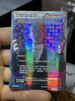 Giovanni's Scheme 162/162 XY BREAKthrough 2015 Full Art Holo Pokemon Card TCG - Image 3