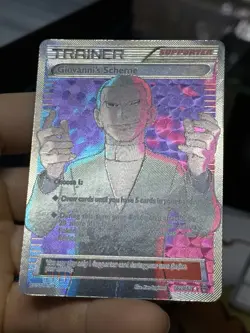 Giovanni's Scheme 162/162 XY BREAKthrough 2015 Full Art Holo Pokemon Card TCG - Image 4