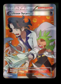 Professor Sycamore 114/114 XY Steam Siege 2016 Full Art Holo Pokemon Card TCG - Image 1