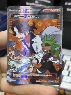 Professor Sycamore 114/114 XY Steam Siege 2016 Full Art Holo Pokemon Card TCG - Image 3