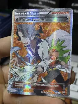 Professor Sycamore 114/114 XY Steam Siege 2016 Full Art Holo Pokemon Card TCG - Image 4