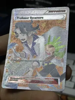 Professor Sycamore 114/114 XY Steam Siege 2016 Full Art Holo Pokemon Card TCG - Image 5