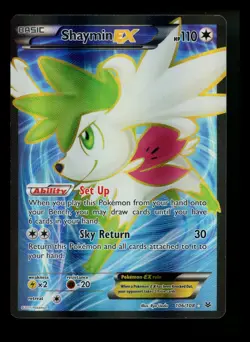 Shaymin EX 106/108 XY Roaring Skies 2015 Full Art Holo Rare Pokemon Card TCG - Image 1