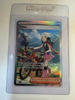 Dawn 129/094 SIR Full Art Holo Mega Evolutions Phantasmal Flames Pokemon Card NM - Image 1
