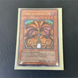 Yu-Gi-Oh! Exodia the Forbidden One LOB-124 Spellcaster Effect Card 1996 Regular - Image 1