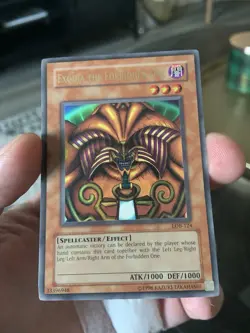 Yu-Gi-Oh! Exodia the Forbidden One LOB-124 Spellcaster Effect Card 1996 Regular - Image 2