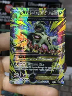M Tyranitar EX 92/98 XY Ancient Origins 2015 Full Art Holo Pokemon Card TCG - Image 3