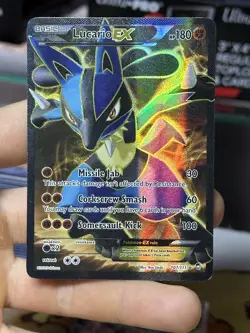 Lucario EX 107/111 XY Furious Fists 2014 Full Art Holo Pokemon Card TCG - Image 3