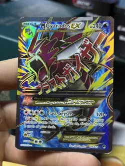 M Gyarados EX 115/122 XY Breakpoint 2016 Full Art Holo Rare SHINY Pokemon Card - Image 3