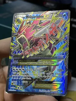 M Gyarados EX 115/122 XY Breakpoint 2016 Full Art Holo Rare SHINY Pokemon Card - Image 4