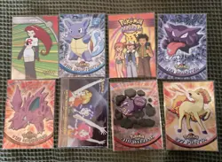 Holo Topps Pokemon Cards Blue Logo x8 LP - Image 1