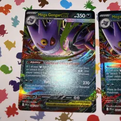 Mega Gengar Ex 56/94 Phantasmal Flames NM Two Cards Included - Image 2