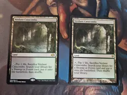 TWO (2) Verdant Catacombs Magic: the Gathering MTG Cards (1 Zendikar & 1 MH2) MP - Image 1