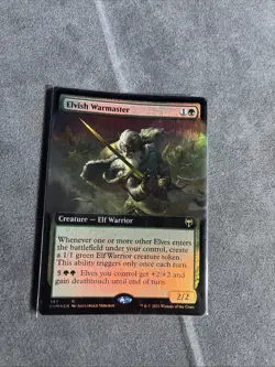 Elvish Warmaster (Extended Art) Kaldheim Foil - Image 1