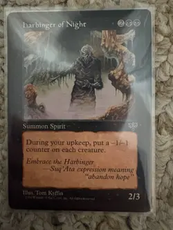 Magic The Gathering Mirage Harbinger of Night MTG TCG CCG Light Play - Image 1
