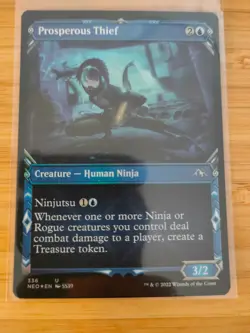MTG Prosperous Thief (FOIL Showcase) 336 Kamigawa: Neon Dynasty M/NM Free UK P&P - Image 1