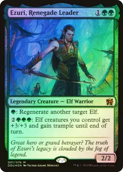 MTG EZURI, RENEGADE LEADER FOIL Duel Decks: Elves vs. Inventors NM - Image 1