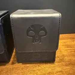 Lot of 3 MTG Leatherette Deck Boxes - BCW LX & Mana Symbol Flip Cases - Image 4