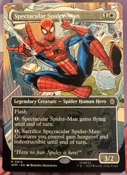 MTG, Spectacular Spider-Man R0014, Rare, (Borderless) Magic Marvel Spider-Man - Image 1