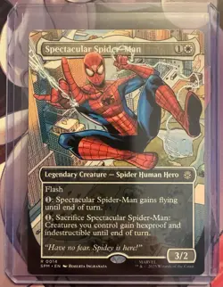 MTG, Spectacular Spider-Man R0014, Rare, (Borderless) Magic Marvel Spider-Man - Image 3