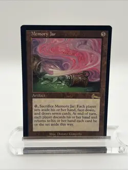 Memory Jar Urza’s Legacy 1999 Near Mint Magic The Gathering Print Error Mark - Image 1