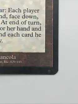 Memory Jar Urza’s Legacy 1999 Near Mint Magic The Gathering Print Error Mark - Image 2