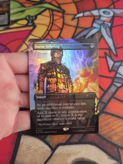 Burnt Offering (Rainbow Foil) Secret Lair Drop Iron Maiden MTG NM - Image 1