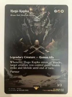 MTG Final Fantasy Hugo Kupka Bruse Tarl Borderless Foil 0050 Through the Ages R - Image 1