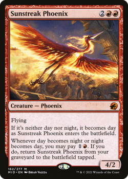 x1 Sunstreak Phoenix MID MTG 162/277 MYTHIC M/NM 1x - Image 1