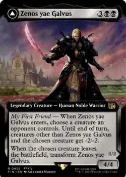 MTG Zenos yae Galvus (Extended Art) Normal NM FINAL FANTASY Magic 455 - Image 1