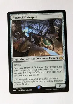 Hope of Ghirapur - Aether Revolt - NM - MTG Magic - Rare - Artifact Creature - Image 1