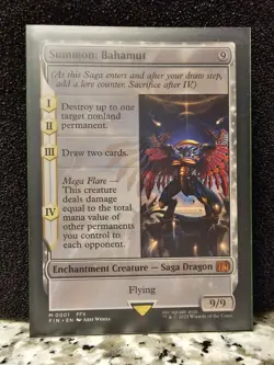 Final Fantasy MTG - Summon: Bahamut Mythic Non-Foil (Near Mint) - Image 2