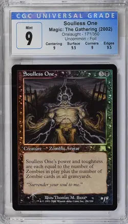 SOULLESS ONE Onslaught Foil U CGC 9 Q++ MTG [Nostalgium] - Image 1