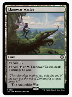 Llanowar Wastes | OTC MTG | Modern Pioneer EDH | Golgari Pain Land | Unplayed NM - Image 1